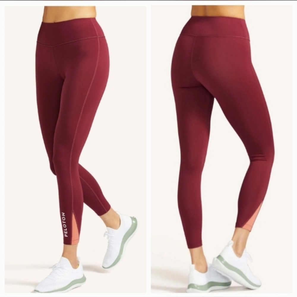 Peloton Burgundy Leggings